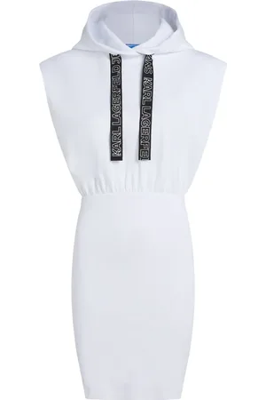 Karl Lagerfeld Sleeveless hooded mini dress