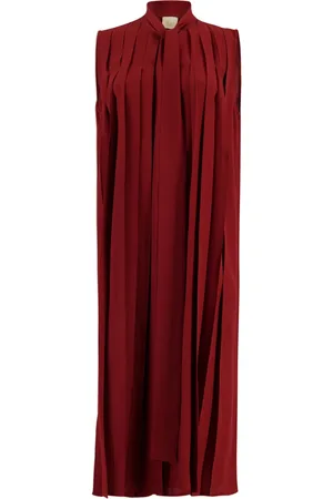 Paula Pleated silk dress