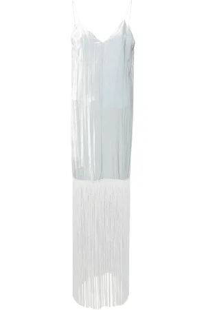 FORTE FORTE Velvet fringed dress
