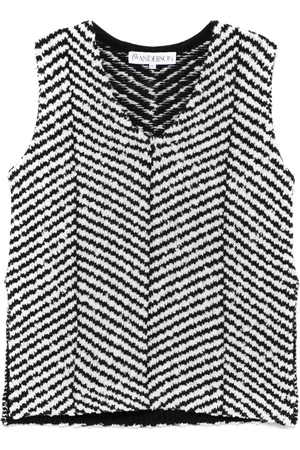 J.W.Anderson Chevron-knit top