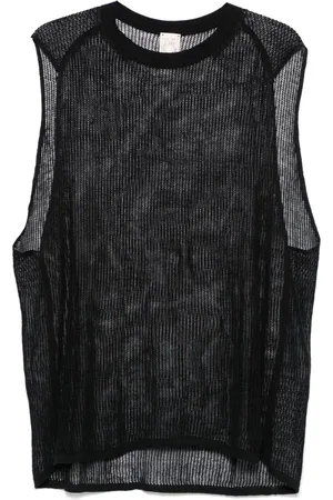 JAN JAN VAN ESSCHE Mesh tank top