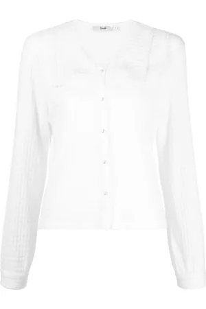 B+AB Open-knit button-down cardigan