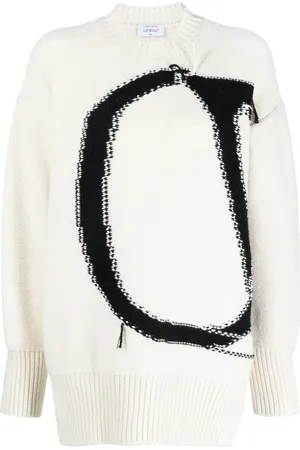 OFF-WHITE Ow Maxi logo-intarsia jumper