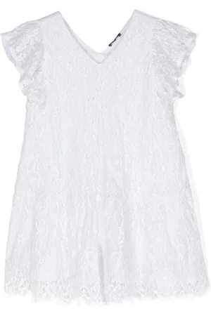 MONNALISA Ruffled lace dress