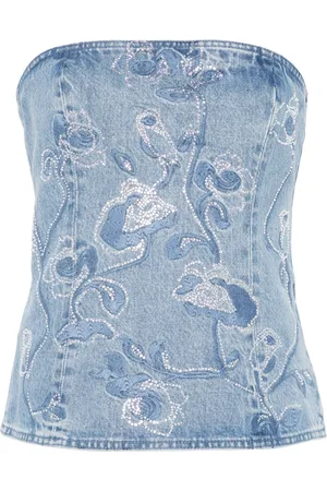 ROTATE Rhinestone-embellished top