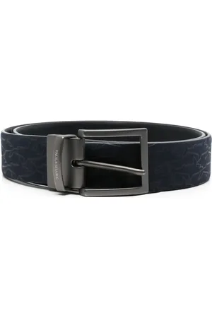Paul & Shark Logo-debossed belt