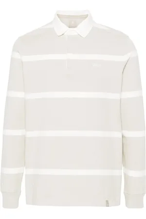 Boggi Milano Striped cotton polo shirt