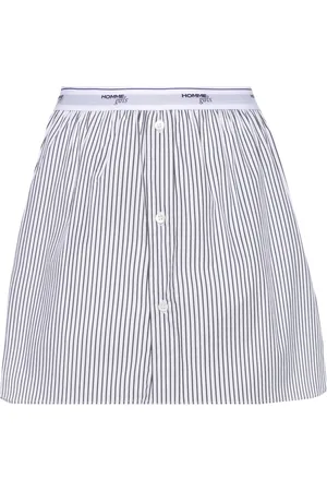 HOMMEGIRLS Striped A-line miniskirt
