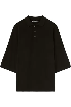 Palm Angels Logo-print cotton polo shirt
