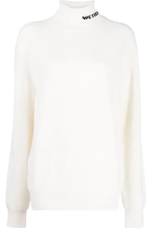 We11 Done Intarsia-knit roll-neck jumper