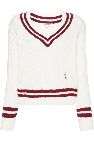 Sporty & Rich SRC cable-knit jumper