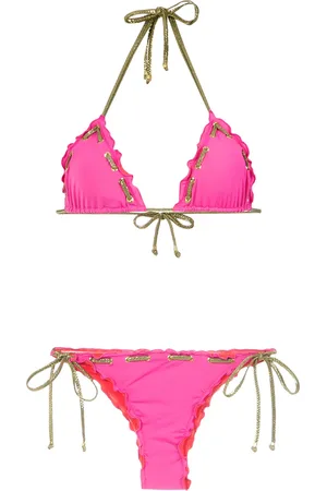 AMIR SLAMA Stitching details bikini set