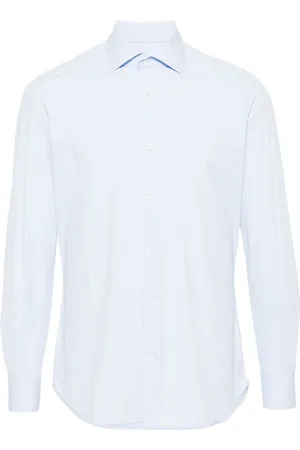 Glanshirt Long-sleeve stretch-jersey shirt