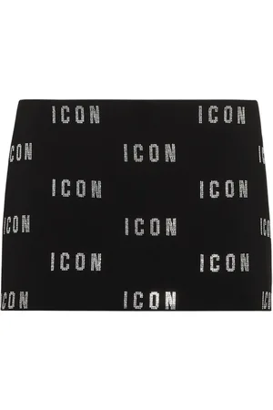 Dsquared2 Crystal-logo mini skirt