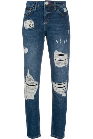 Philipp Plein Statement mid-rise slim jeans