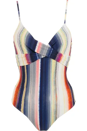 Lygia & Nanny Bianca horizontal-stripe swimsuit