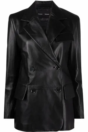 Proenza Schouler Single-breasted leather blazer