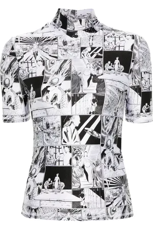 COPERNI Funnel-neck cartoon-print T-shirt
