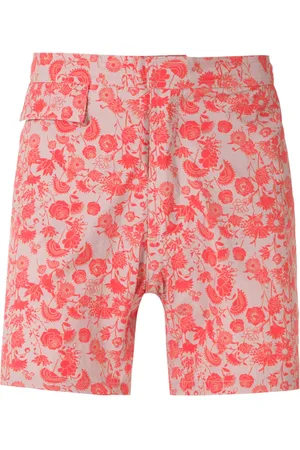 AMIR SLAMA Floral tactel shorts