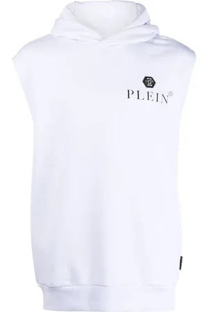 Philipp Plein Logo-print sleeveless hoodie