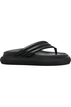 The Attico Chunky-sole leather flip flops