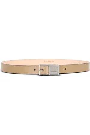 Balmain Thin Signature leather belt