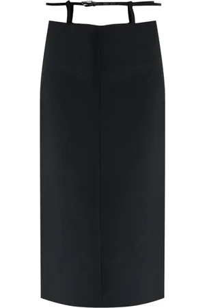 The Attico Belted midi skirt