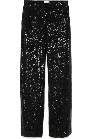 Claudie Pierlot Sequin straight-leg trousers