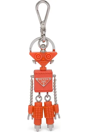 Prada Robot Saffiano leather keychain