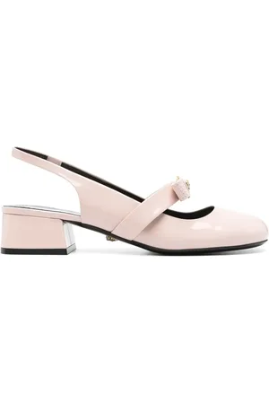 VERSACE 35mm Gianni Ribbon slingback pumps