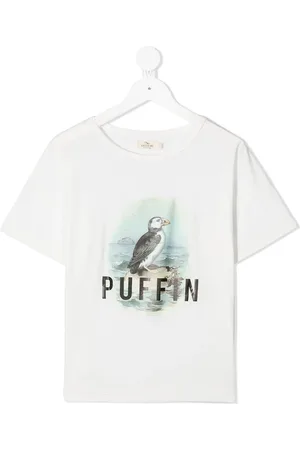Le pandorine Puffin graphic-print organic cotton T-shirt
