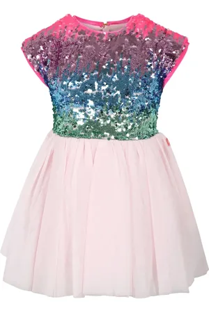 Billieblush Sequin-embellished cap-sleeve dress