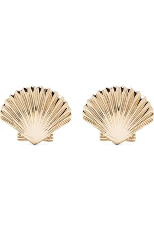 Mateo 14kt yellow small Venus shell earrings
