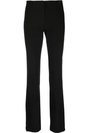 Calvin Klein Embroidered-logo high-waist trousers
