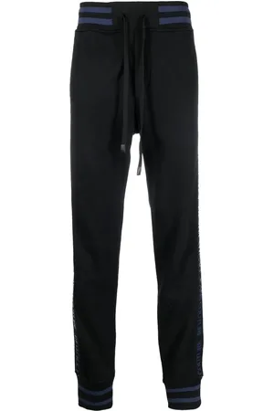 VERSACE Logo-stripe track pants