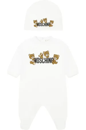 Moschino Bear-graphic babygrow set