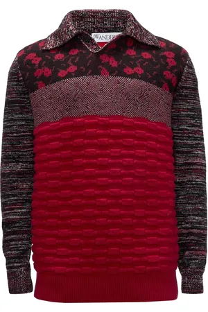 J.W.Anderson Multi-texture polo shirt