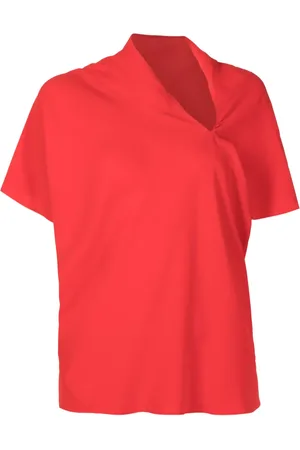 Uma Raquel Davidowicz Asymmetric draped-detail blouse