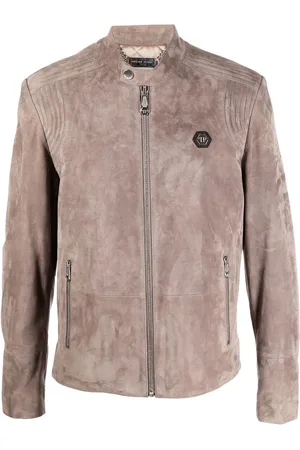 Philipp Plein Suede Padded jacket