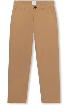 HUGO BOSS Straight-leg twill chino trousers