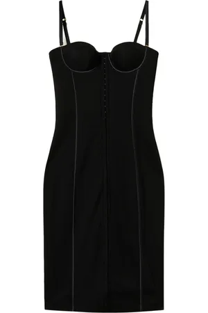 Twin-Set Hooked bustier midi dress