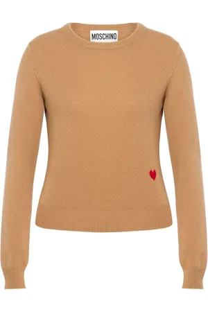 Moschino Heart-motif crew-neck jumper