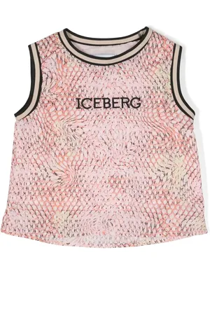 Iceberg Snakeskin-print cotton tank top
