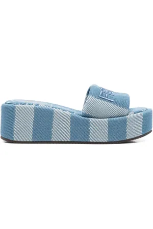 Fendi Logo-embroidered slides