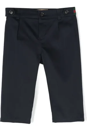 Gucci Web-stripe cotton-blend trousers