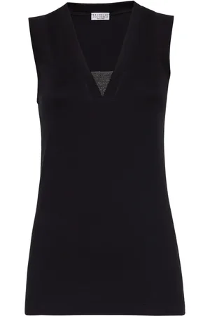 Brunello Cucinelli Monili chain-embellished tank top