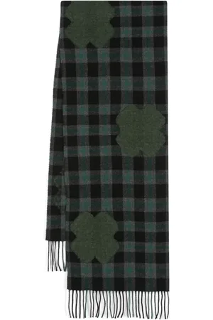 HENRIK VIBSKOV Cross-motif plaided scarf