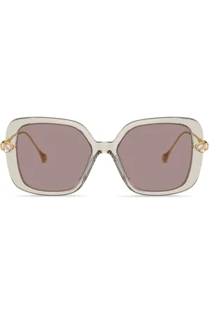 Swarovski Crystal-embellished oversize-frame sunglasses