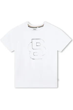 HUGO BOSS Metallic logo-print shirt