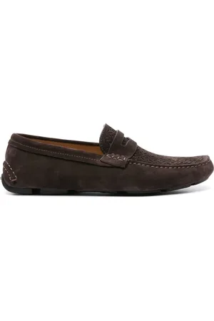 Giorgio Armani Penny-slot suede drivers